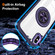 iPhone XR Magnetic Rotating Ring Holder Phone Case - Dark Purple