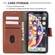 iPhone XR Matching Color Crocodile Texture Horizontal Flip PU Leather Case with Wallet & Holder & Card Slots - Brown