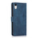 iPhone XR Orchid Butterfly Embossed Leather Phone Case - Blue