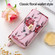 iPhone XR POLA Flower Multi-functional Crossbody Zipper Wallet Leather Phone Case - Pink
