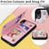 iPhone XR Printed Double Buckle RFID Anti-theft Phone Case - Pastoral Rose