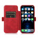 iPhone XR Push Window Double Buckle PU + Silicone Horizontal Flip Leather Case with Holder & Card Slot - Red