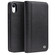 iPhone XR QIALINO 2 in 1 Cross Texture Top-grain Leather + PC + TPU Horizontal Flip Leather Case with Holder & Card Slots - Black