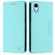 iPhone XR RC01 Dual-Folded Magnetic Suction RFID Leather Phone Case - Mint Green