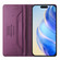 iPhone XR RC01 Dual-Folded Magnetic Suction RFID Leather Phone Case - Violet