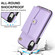 iPhone XR RFID Card Slot Phone Case with Long Lanyard - Purple
