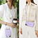 iPhone XR RFID Card Slot Phone Case with Long Lanyard - Purple