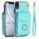iPhone XR Ring Holder RFID Card Slot Phone Case - Mint Green