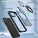 iPhone XR Rotating Ring Magnetic Holder Phone Case - Black