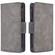 iPhone XR Skin Feel Detachable Magnetic Zipper Horizontal Flip PU Leather Case with Multi-Card Slots & Holder & Wallet & Photo Frame & Lanyard - Grey