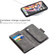 iPhone XR Skin Feel Detachable Magnetic Zipper Horizontal Flip PU Leather Case with Multi-Card Slots & Holder & Wallet & Photo Frame & Lanyard - Grey