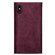 iPhone XR Skin Feel Zipper Horizontal Flip Leather Case with Holder & Card Slots & Photo Frame & Lanyard & Long Rope - Wine Red