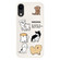 iPhone XR Skin Feeling Jelly TPU Hybrid PC Phone Case - Multi Breed Puppy White