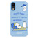 iPhone XR Skin Feeling Jelly TPU Hybrid PC Phone Case - TV Dog Blue