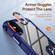 iPhone XR TPU + PC Lens Protection Phone Case with Ring Holder - Blue
