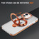 iPhone XR Two Color TPU Hybrid Acrylic MagSafe Magnetic Holder Phone Case - Orange