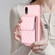 iPhone XR Vertical Wallet Rhombic Leather Phone Case - Pink