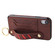 iPhone XR Wristband Wallet Leather Phone Case - Brown