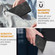 iPhone XR YX0080 Grid Butterfly Embossed Pattern Flip Leather Phone Case with Lanyard - Black