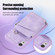 iPhone XR Zipper Card Bag Back Cover Phone Case - Purple