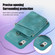 iPhone XR Zipper Card Bag Back Cover Phone Case - Turquoise