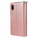 iPhone XR Zipper Wallet Bag Horizontal Flip PU Leather Case with Holder & 9 Card Slots & Wallet & Lanyard & Photo Frame - Rose Gold