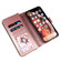 iPhone XR Zipper Wallet Bag Horizontal Flip PU Leather Case with Holder & 9 Card Slots & Wallet & Lanyard & Photo Frame - Rose Gold