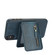 iPhone XR Zipper Wallet Split MagSafe Leather Back Phone Case - Blue