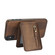 iPhone XR Zipper Wallet Split MagSafe Leather Back Phone Case - Brown