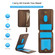 iPhone XR Zipper Wallet Split MagSafe Leather Back Phone Case - Brown