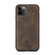 DG.MING M2 Series 3-Fold Multi Card Bag Back Cover Shockproof Case with Wallet & Holder Function iPhone 11 Pro - Coffee