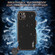 iPhone 11 Pro AZNS Electroplated Edge Carbon Fiber Texture Phone Case - Black