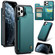 iPhone 11 Pro CaseMe C22 Card Slots Holder RFID Anti-theft Phone Case - Blue Green