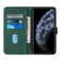iPhone 11 Pro Crossbody 3D Embossed Flip Leather Phone Case - Dark Green