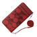 iPhone 11 Pro Crossbody Football Texture Magnetic PU Phone Case - Red