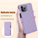 iPhone 11 Pro Crossbody Multifunction Rhombic Leather Phone Case - Purple