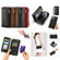 iPhone 11 Pro Crossbody Multi-functional Zipper Wallet Leather Phone Case - Black