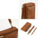 iPhone 11 Pro Crossbody Multi-functional Zipper Wallet Leather Phone Case - Brown