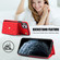 iPhone 11 Pro Crossbody Rhombic Horizontal Wallet Leather Phone Case - Red