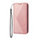 iPhone 11 Pro Cubic Grid Calf Texture Magnetic Closure Leather Phone Case - Rose Gold