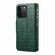 iPhone 11 Pro Denior Crocodile Texture Oil Edge Leather Phone Case - Green