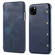 iPhone 11 Pro Denior Oil Wax Top Layer Cowhide Simple Flip Leather Case - Dark Blue