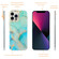 iPhone 11 Pro Electroplating Shell Texture Marble Phone Case - Green B1