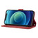 iPhone 11 Pro Embossed Striped Magnetic Buckle PU + TPU Horizontal Flip Leather Casewith Holder & Card Slot & Wallet & Photo Frame & Sling - Red