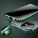 iPhone 11 Pro Four-corner Shockproof Anti-peeping Magnetic Metal Frame Double-sided Tempered Glass Case - Blue