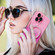 iPhone 11 Pro Gradient TPU MagSafe Holder Phone Case - Pink Green