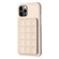 iPhone 11 Pro Grid Card Slot Holder Phone Case - Beige