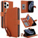 iPhone 11 Pro Multi-Card Wallet RFID Leather Phone Case - Brown