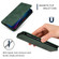 iPhone 11 Pro Retro Skin Feel Business Magnetic Horizontal Flip Leather Case - Army Green