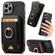 iPhone 11 Pro Retro Splitable Magnetic Stand Card Bag Leather Phone Case - Black